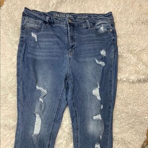 Skinny cropped jeans